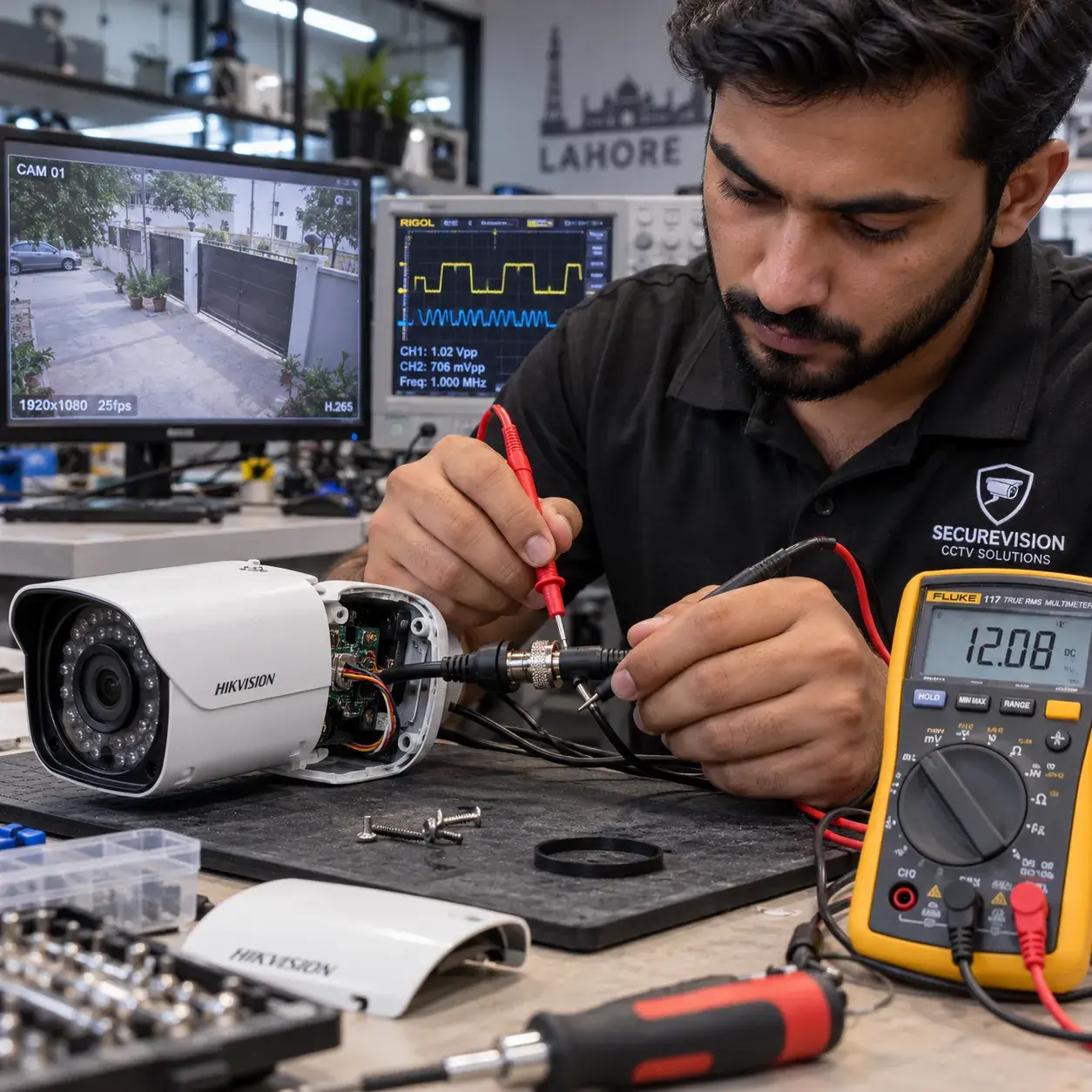 إصلاح كاميرات المراقبة CCTV